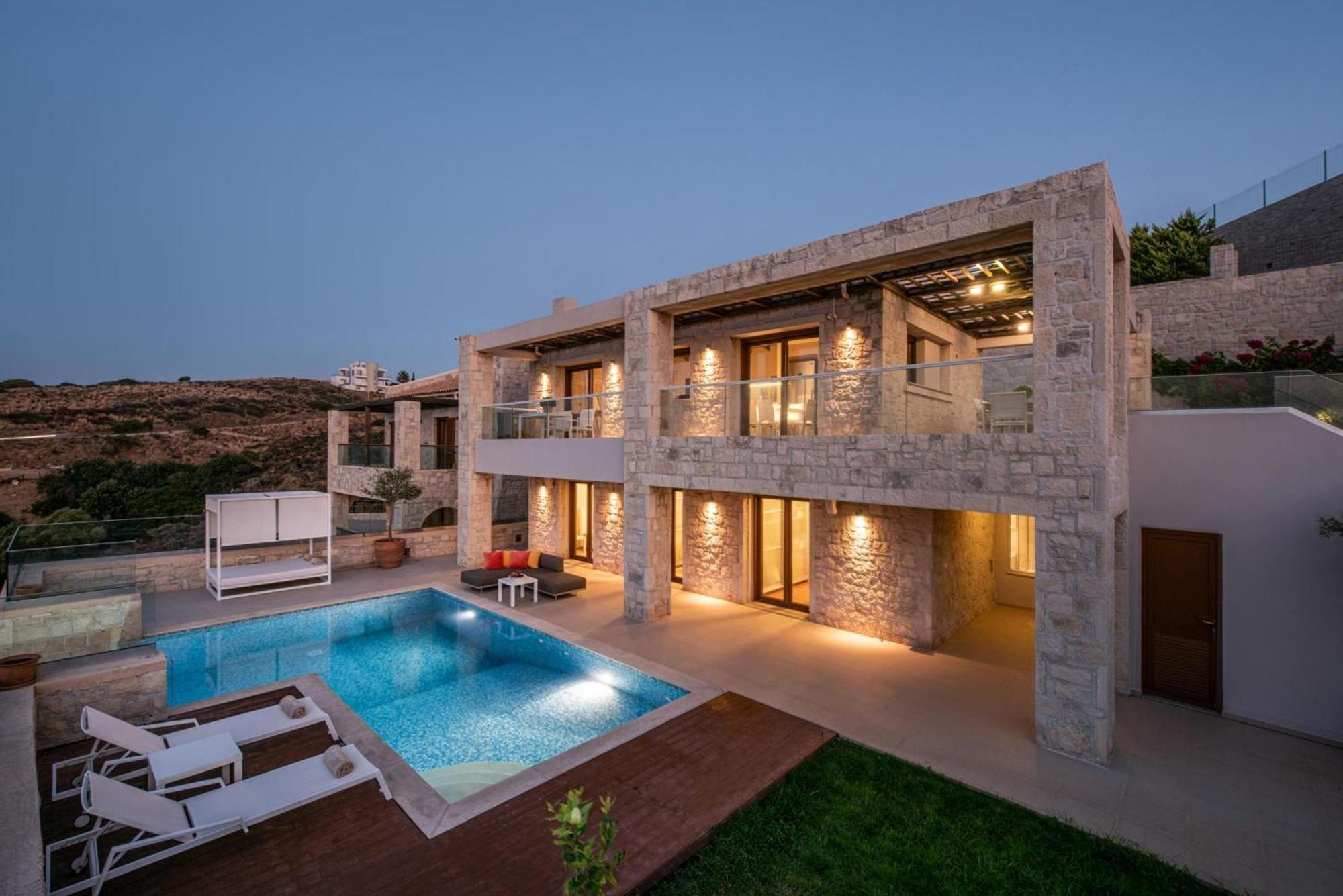 利加里亚Omega House In Crete别墅 外观 照片