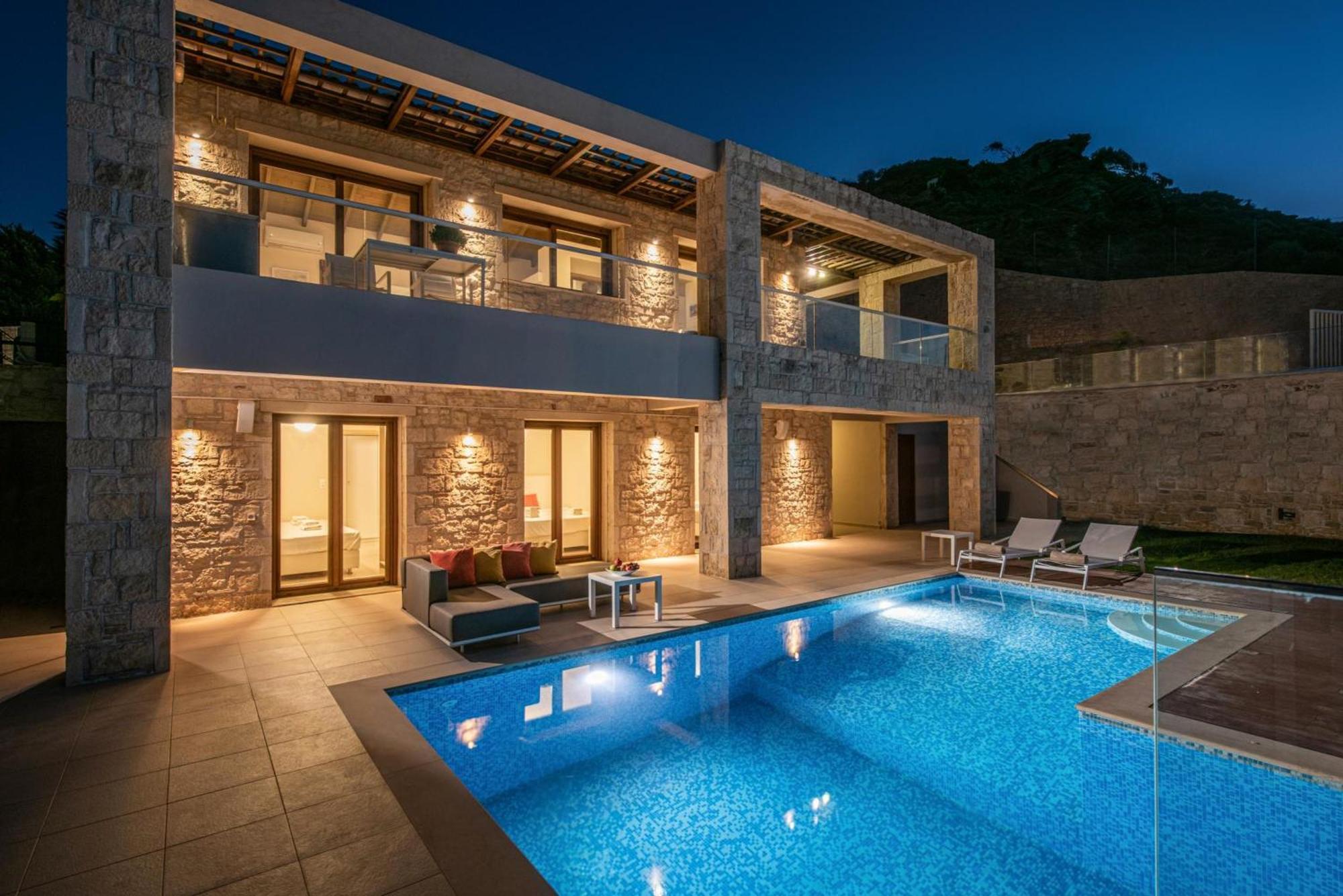 利加里亚Omega House In Crete别墅 外观 照片